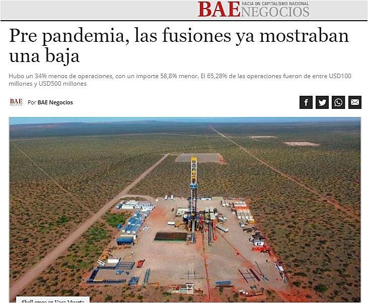 Pre pandemia, las fusiones ya mostraban una baja